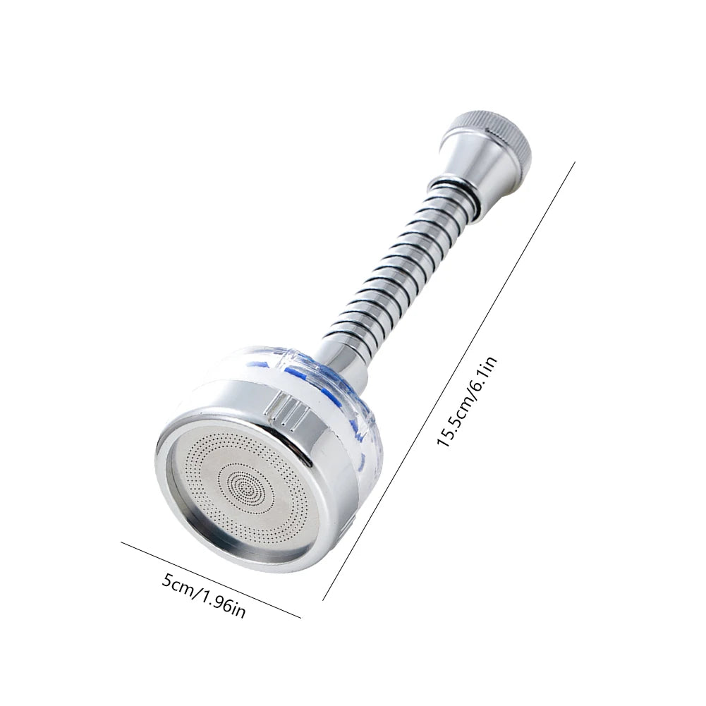 360° Rotating Faucet Water Filter Aerator - Pressurized Sink Filter and Tap Extender for Kitchen and Bathroom