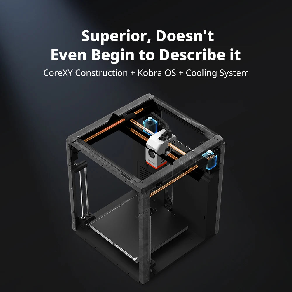 Multi-Color CoreXY 3D Printer Combo - Up to 600 mm/s, 9.84 x 9.84 x 9.84 in (250 x 250 x 250 mm), 320°C Hotend, Ultra-Quiet