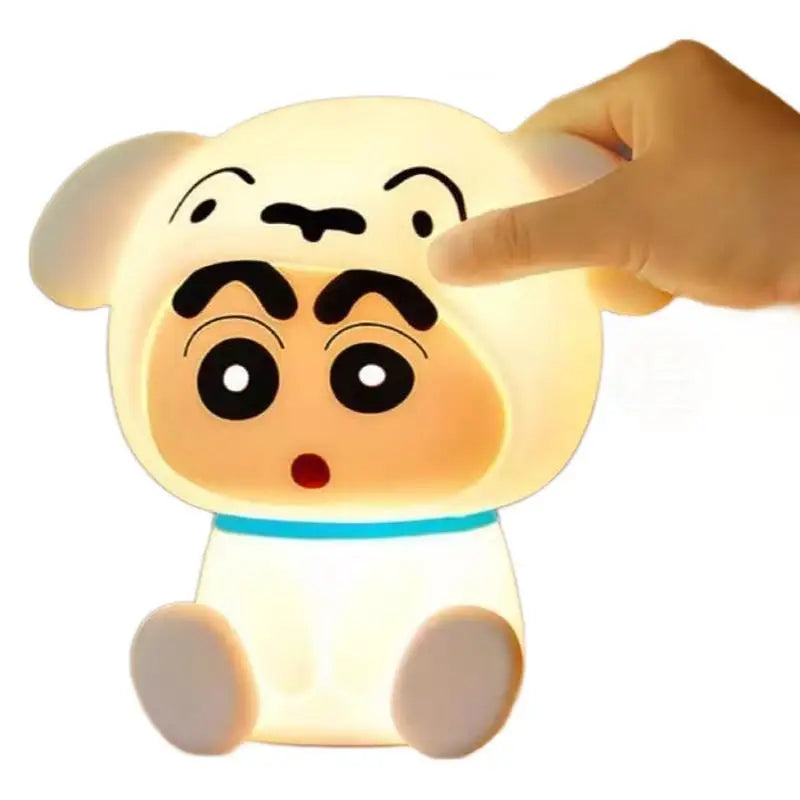 Crayon Shin-Chan Patting Night Light Soft Eye-Protecting Bedside Rechargeable Lamp