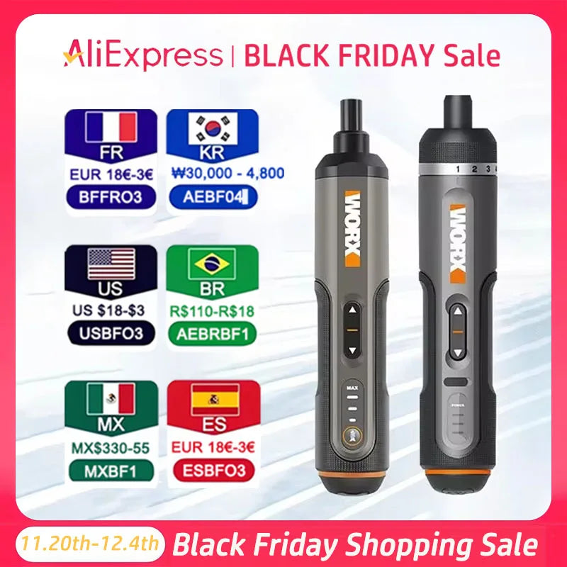 4V Mini Cordless Electric Screwdriver Set – USB Rechargeable, 30-Bit Precision Driver for DIY & Home Repairs