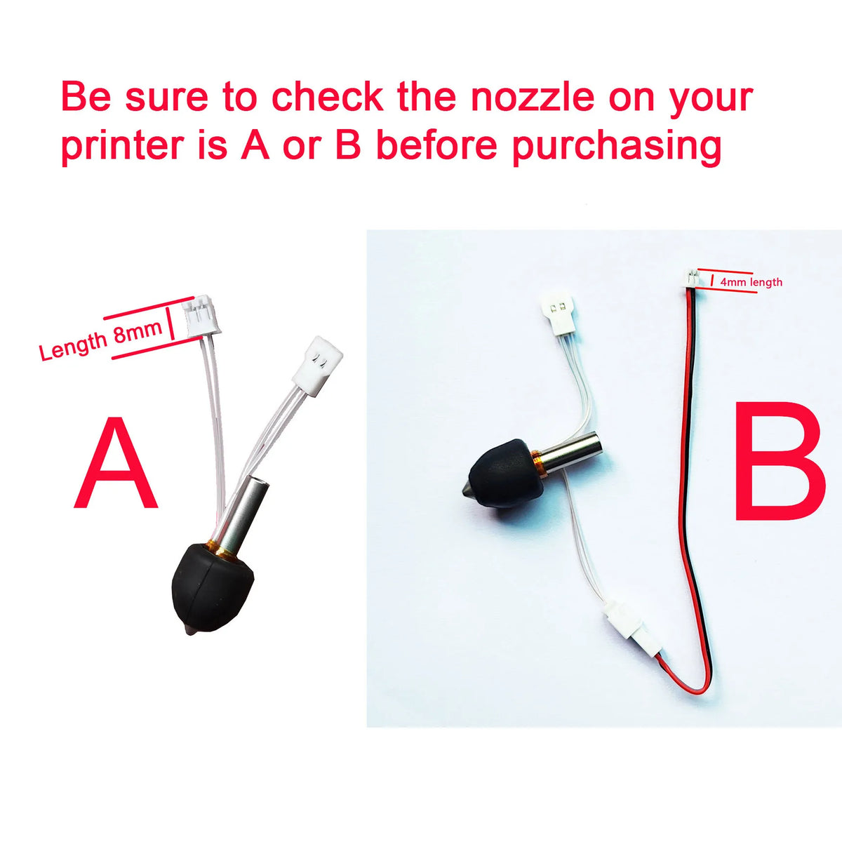 3D Printer Nozzle Hot End Replacement - Precision Extruder Nozzle for FDM Printers