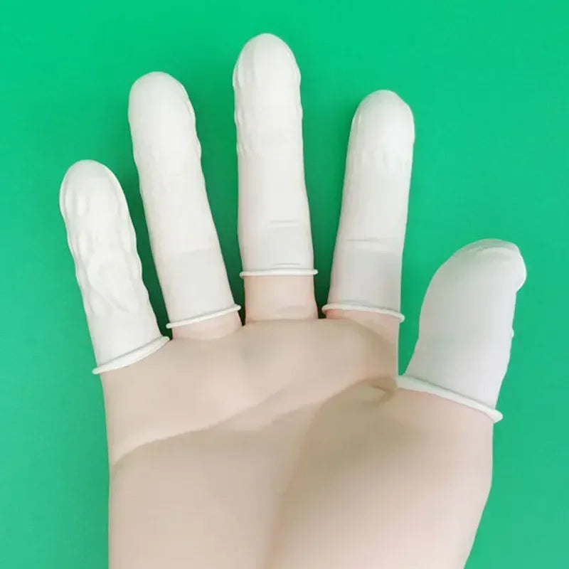 Sterile Disposable Powder-Free Latex Finger Cots - Fingertip Protectors for Watch Repair and Electronics