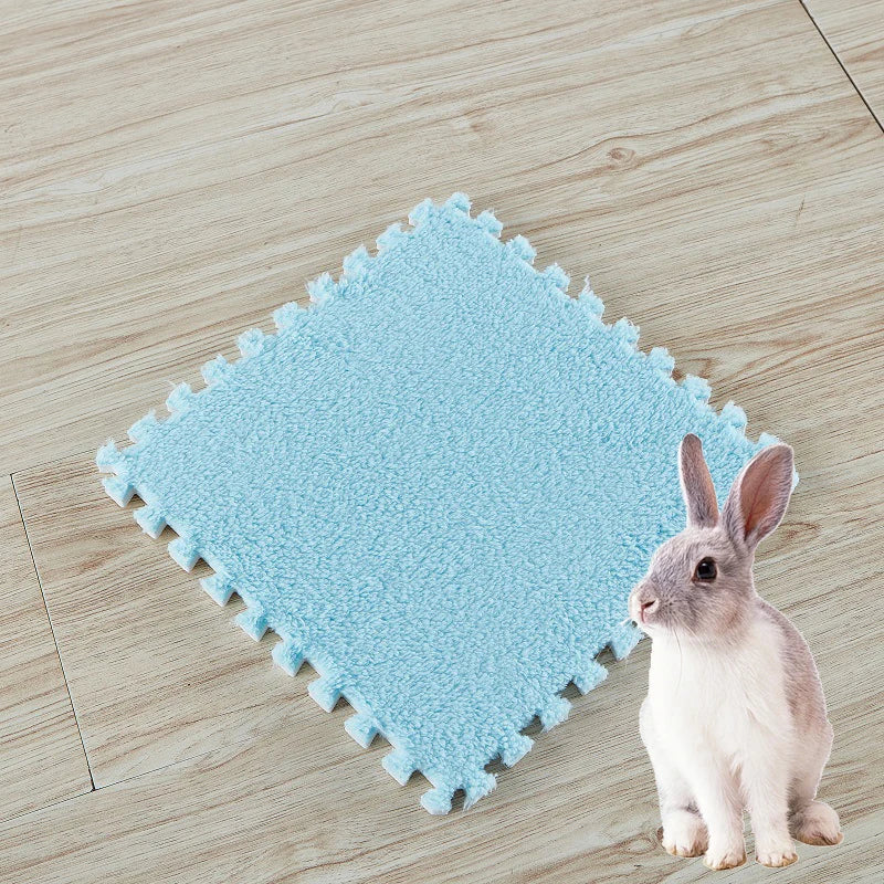 30 x 30 cm (11.8 x 11.8 in) EVA Foam Pet Warming Pad — Soft Fleece Sleeping Mat for Guinea Pigs, Hamsters, Rabbits (1–10 pcs)