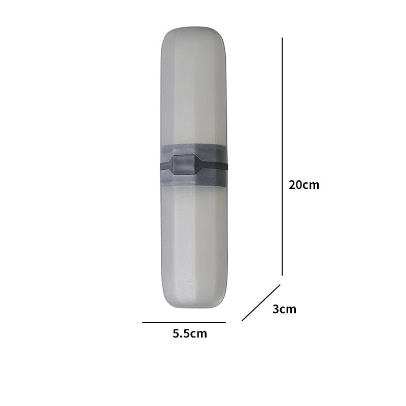 Travel Toothbrush & Toothpaste Case Portable Holder Storage Box 19.6 x 6 cm (7.7 x 2.4 in)
