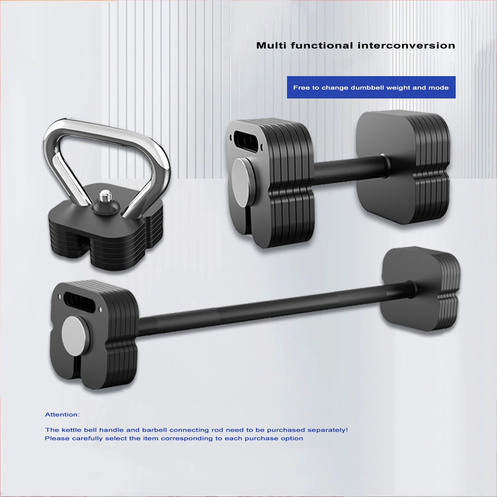 Pure Steel Adjustable Dumbbell Set 4kg–102kg | Quick 2kg Increment Square Plug-In (Pair)