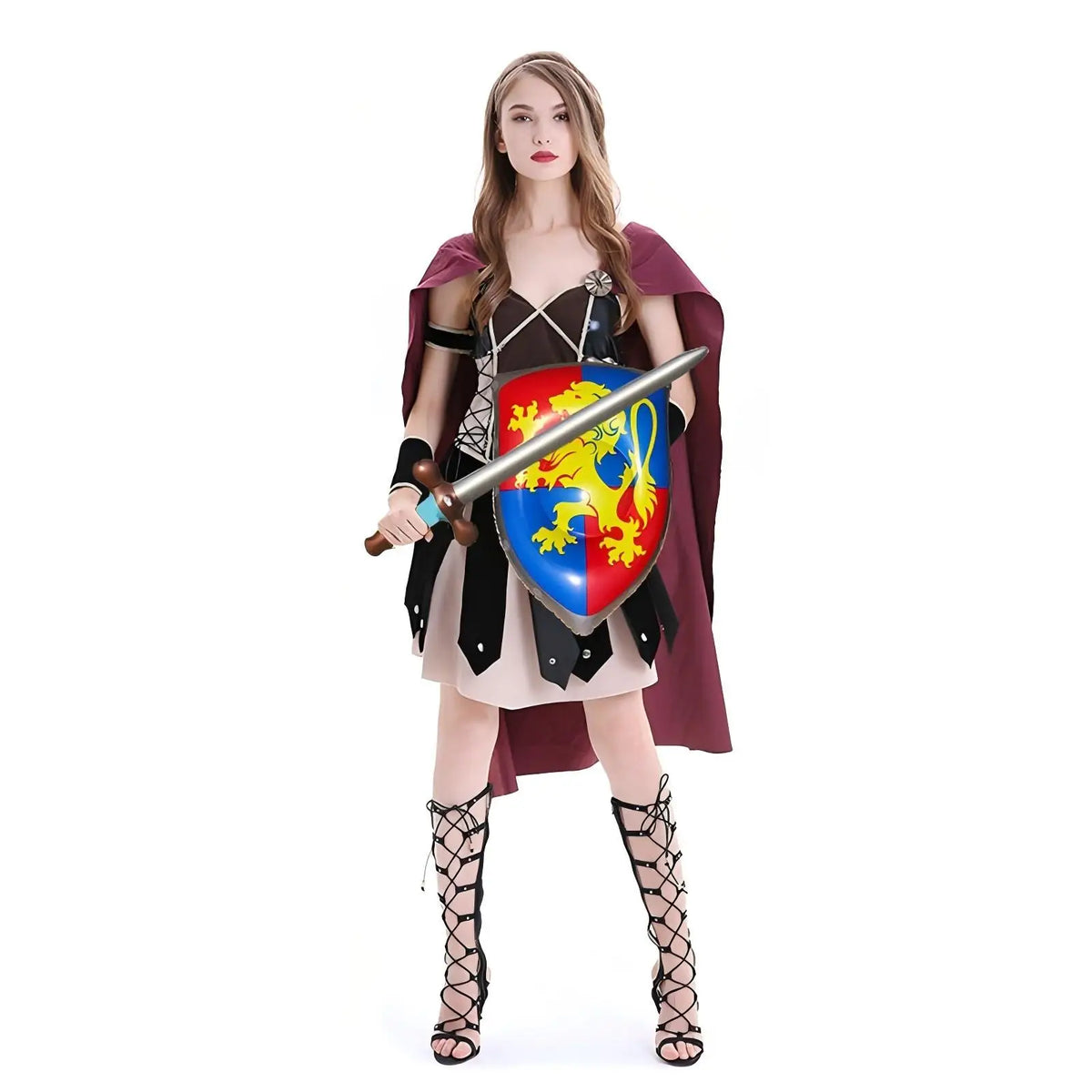 Inflatable Sword & Shield Set for Kids - 24in/60cm Sword & 18in/30cm Shield | 1 or 6-Pack Knight Party Favors