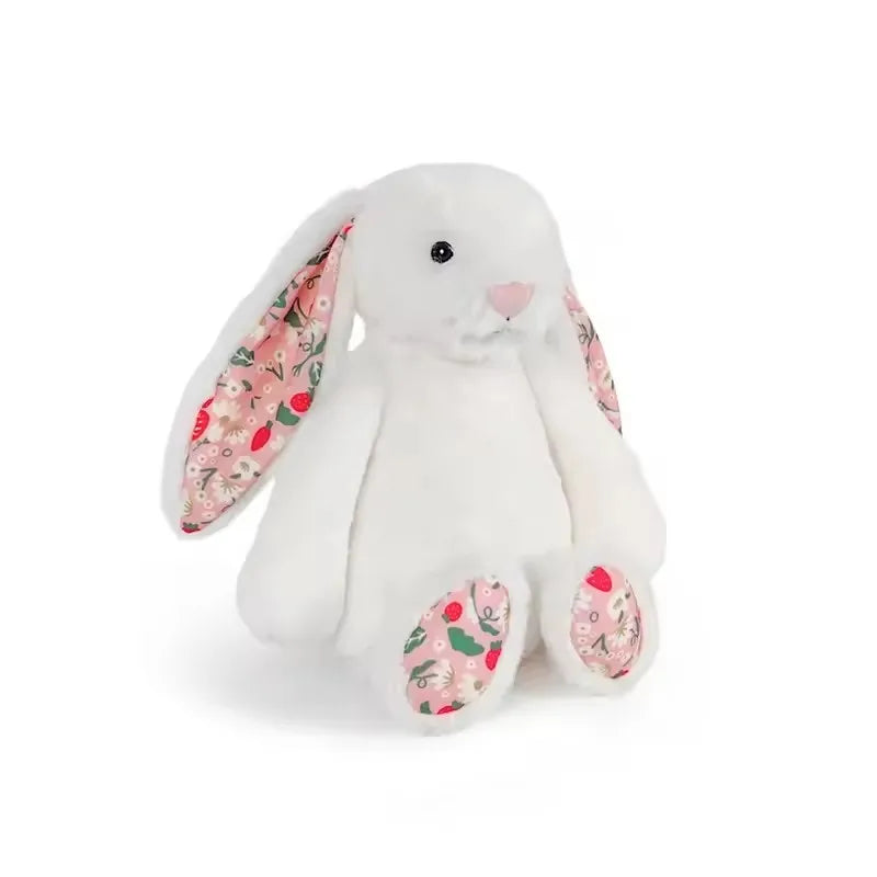 Bonnie Rabbit Plush Toy with Floral Ears - 12.2in (31cm) Kawaii Stuffed Pillow Cushion for Kids & Room Decor