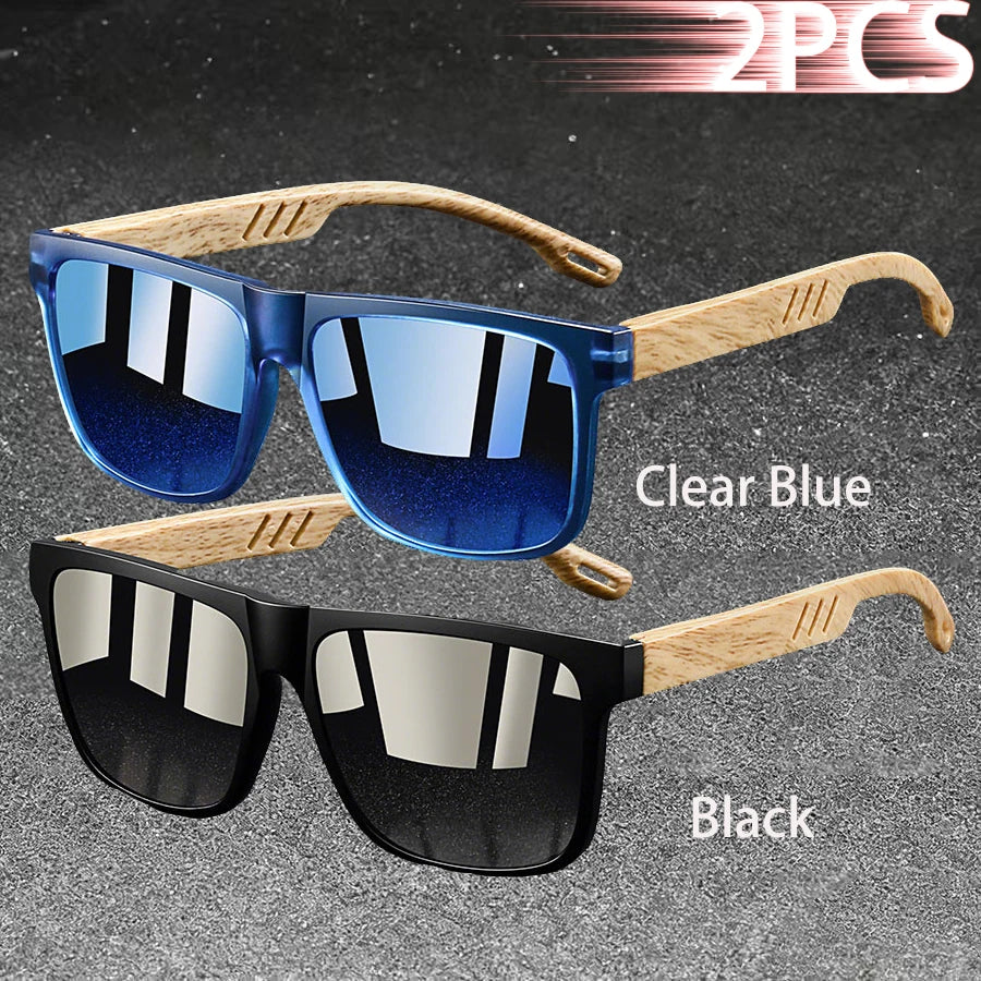Unisex Square Mirror Sunglasses UV400 Polycarbonate Frame – Classic Fashion Eyewear