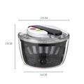 Press-Spin Salad Spinner & Vegetable Dryer - Salad Washer and Dehydrator (21 x 16 x 15 cm / 8.3 x 6.3 x 5.9 in)