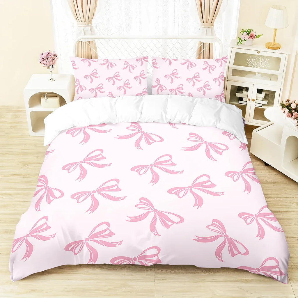 Butterfly Print 3-Piece Bedding Set — 1 Duvet Cover + 2 Pillowcases, Soft Polyester, Multiple Sizes (Twin/Full/Queen/King)