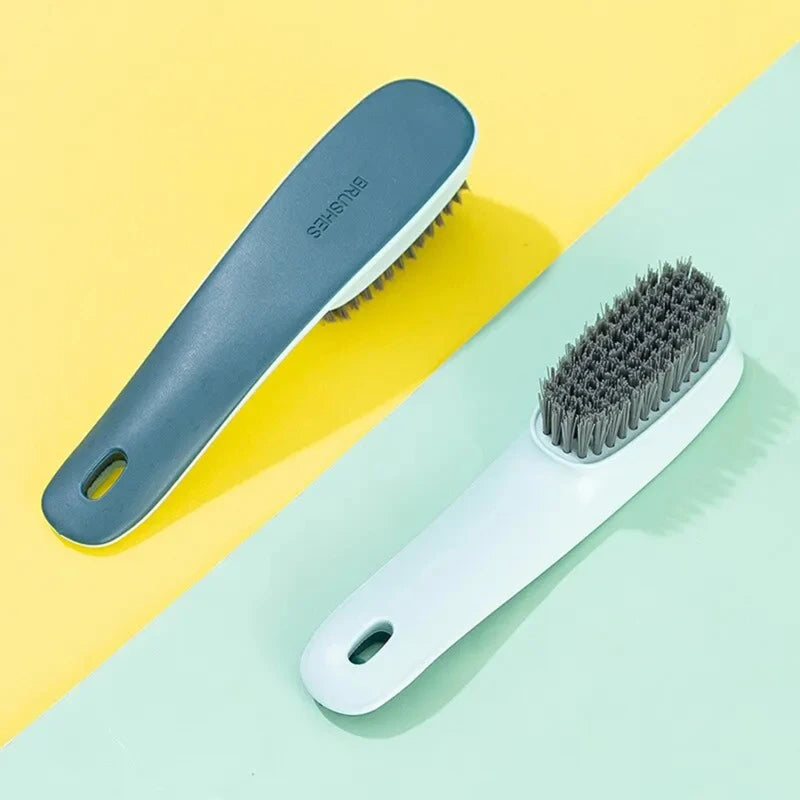 Multi-Purpose Shoe & Clothes Cleaning Brush – Plastic Scrub Brush (17 x 4 x 3 cm / 6.7 x 1.6 x 1.2 in) – 1/2/4-Pack