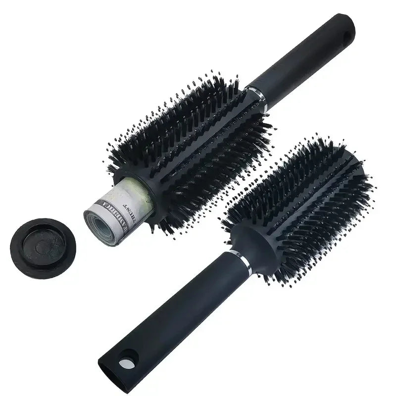 Hidden Compartment Hair Brush Stash Safe Discreet Travel Comb