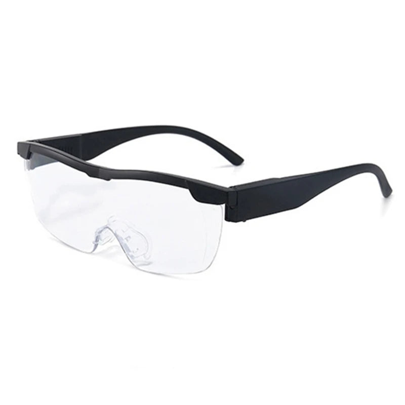 Hands-Free LED Lighted Magnifying Eyeglasses 2.5X — 2 LED Reading & Hobby Magnifier (Lens 5.7 in / 144 mm)