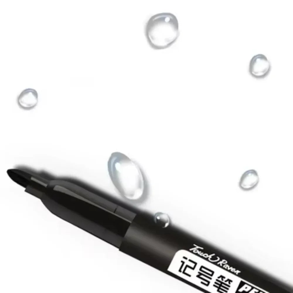 9-Pack Permanent Marker Pens, 1.5mm (0.06in) Fine Point Waterproof Ink — Black Blue Red