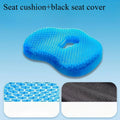U-Shaped Gel Seat Cushion – Ergonomic Cooling Gel & Latex Foam Coccyx Cushion for Office, Car & Home