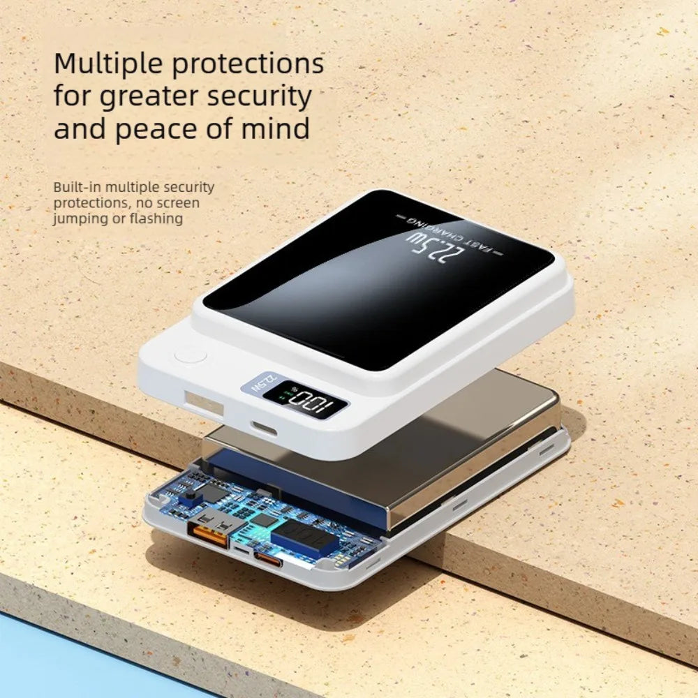 22.5W Magnetic Wireless Power Bank — 10,000/20,000mAh USB-C PD & QC with LED Display