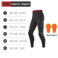 Men's CE-Certified Motorcycle Pants with Detachable Knee & Hip Pads – Breathable Motocross Off-Road Cycling Pants, Black
