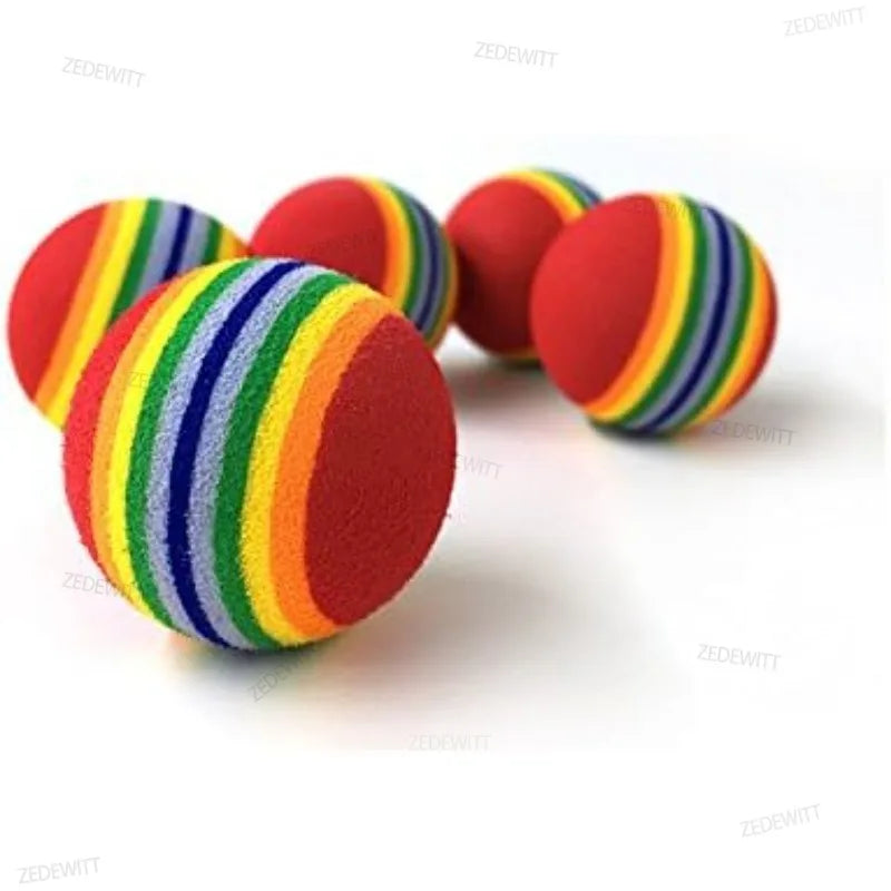 Interactive Soft Foam Cat Toy Ball - Quiet Indoor Kitten Chase & Play