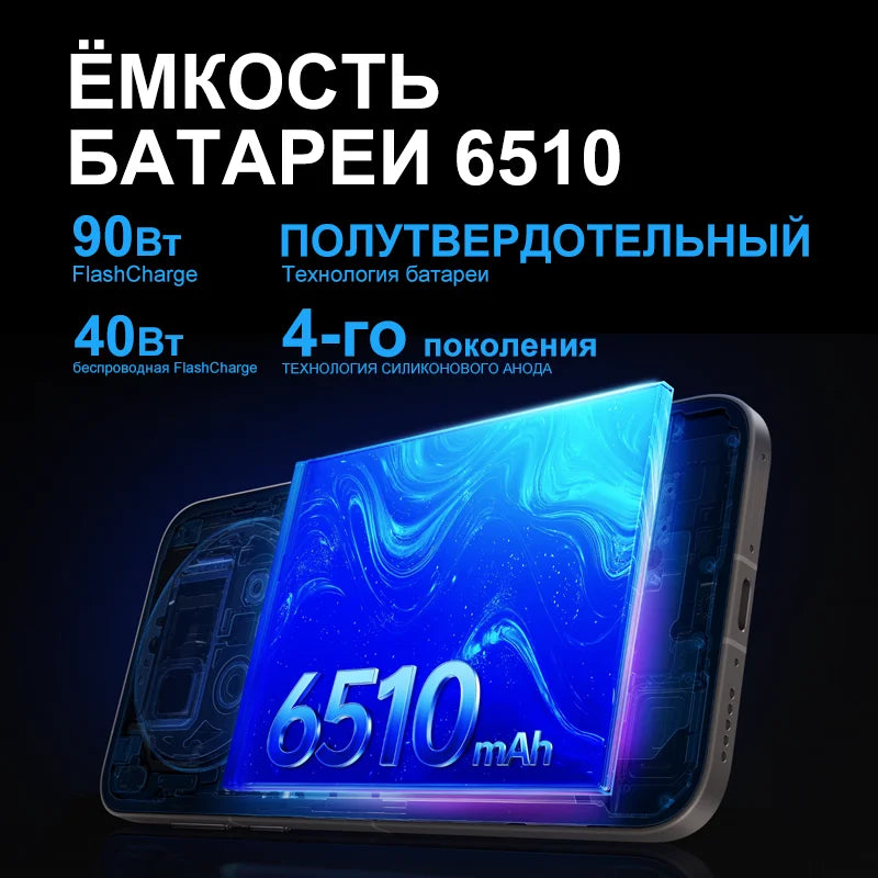 5G Android Smartphone Dimensity 9500 — 6.78-inch 120Hz AMOLED, 6510mAh, 200MP APO Telephoto, 12/16GB RAM, 256GB–1TB