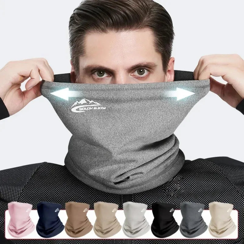 Thermal Velvet Ski Mask Neck Warmer - Unisex Breathable Windproof Balaclava for Skiing, Cycling, Running & Snowboarding