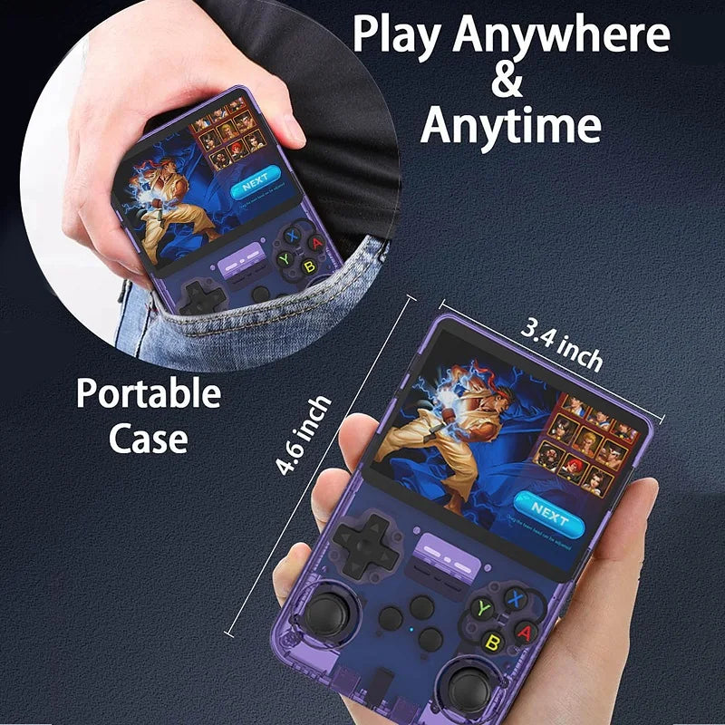 Retro Handheld Game Console 3.5-inch (8.9 cm) IPS Screen Portable Pocket Gaming Player 64GB/128GB Preloaded 15,000+ Games