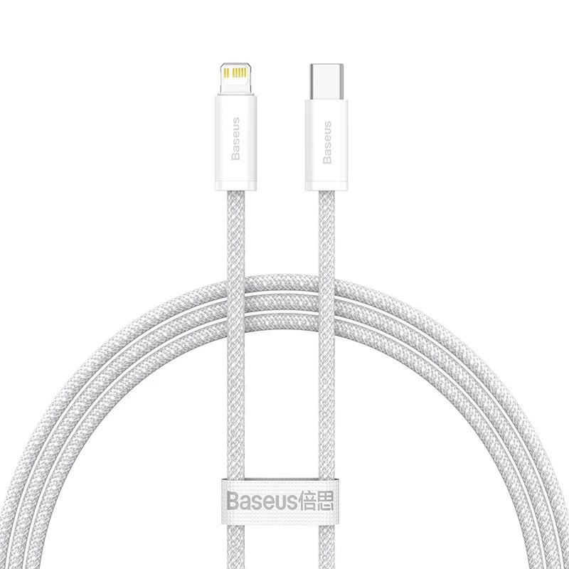 20W PD USB-C to Lightning Fast Charging Cable for iPhone & iPad, Braided 3A, 480Mbps