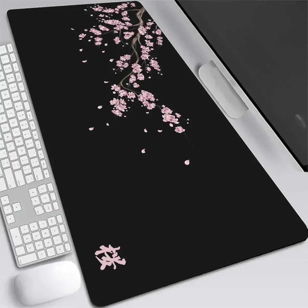 Sakura Cherry Blossom XXL Gaming Desk Mat, Large Non-Slip Mouse Pad for Keyboard & Laptop