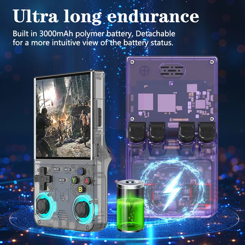 Portable Retro Handheld Game Console 4-Inch IPS 720x720 WiFi 16,000+ Games 1GB RAM 8GB Storage