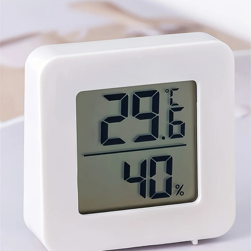 Compact Indoor Thermo-Hygrometer – Portable Digital Temperature & Humidity Monitor for Bedroom and Office