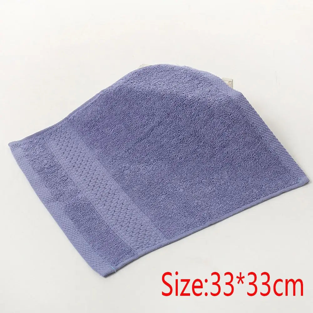 Cotton Antibacterial Absorbent Face & Body Wash Cloth - Square 34 x 34 cm (13.4 x 13.4 in)