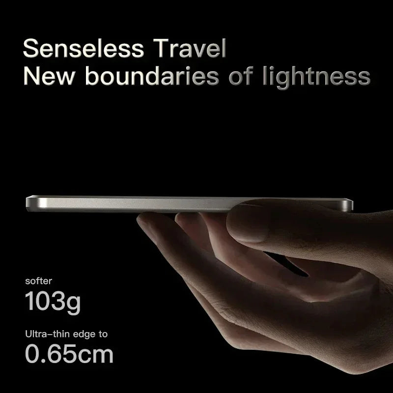 5000mAh Ultra-Slim Magnetic Wireless Power Bank Fast Charge Qi2 Clip-On Portable Battery with Built-In Cables and LED Display