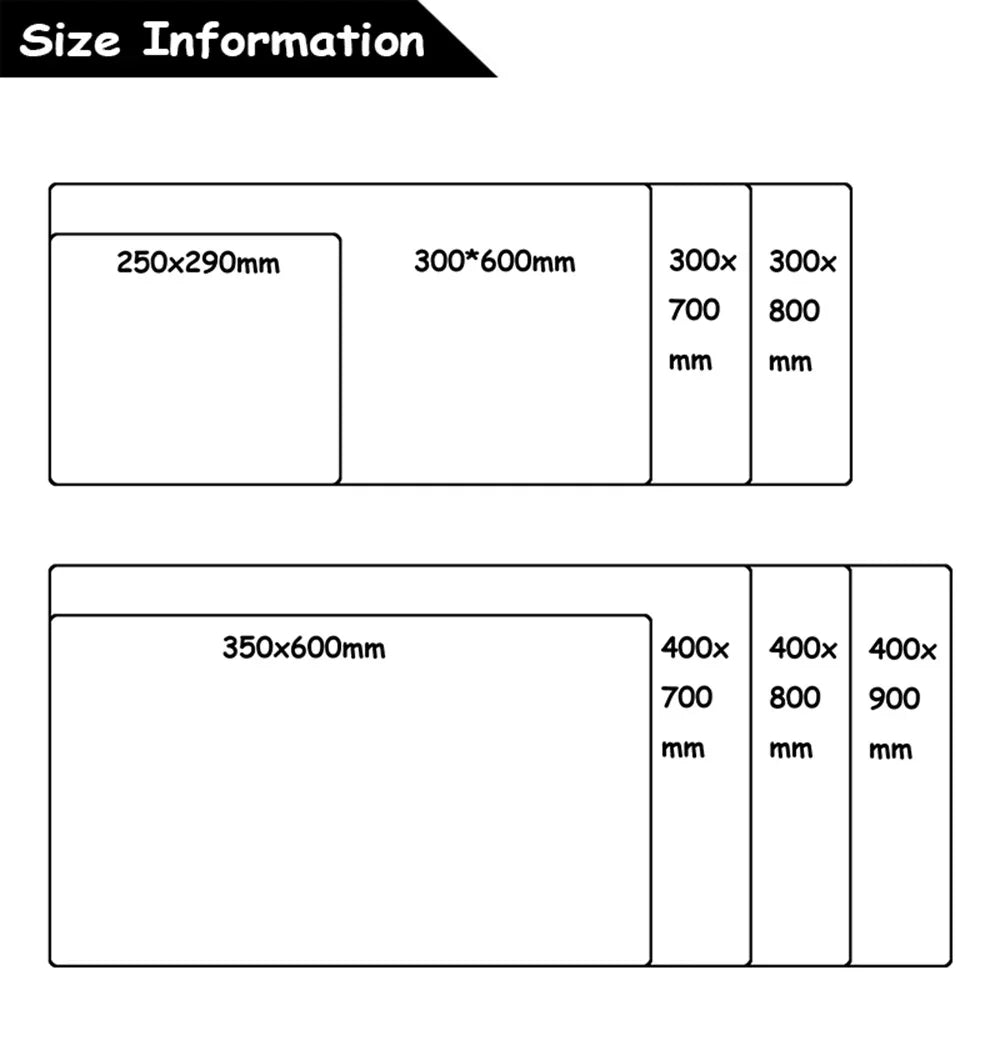 Custom Printed Anime Mouse Pad – Extra Large XXL Gaming Desk Mat, Soft Rubber Non-Slip Keyboard & Mouse Pad