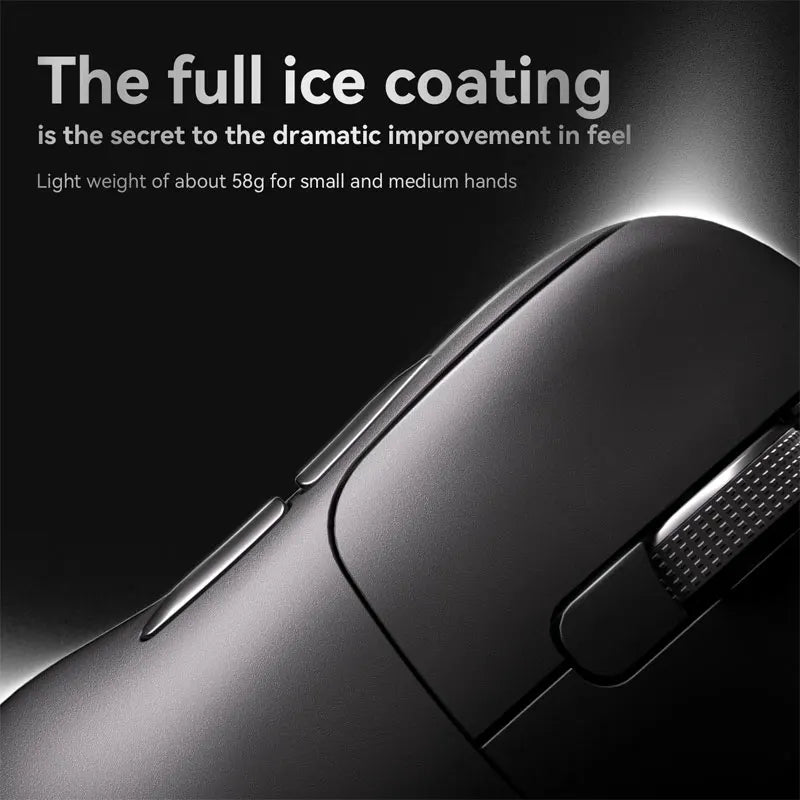 Wireless Gaming Mouse 2.4GHz & Bluetooth - Right-Hand Ergonomic, 26,000 DPI Optical Sensor, Battery Powered