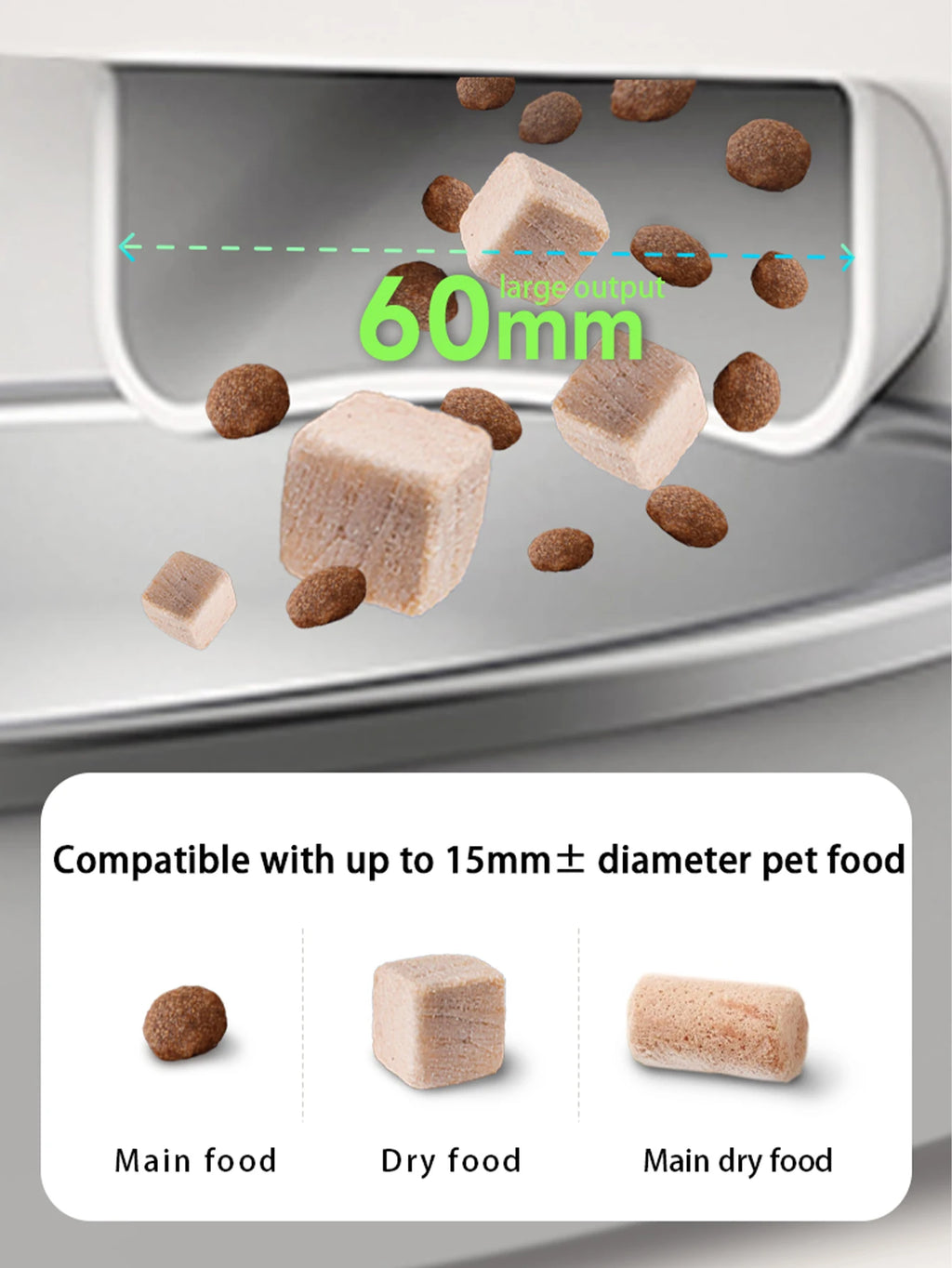 Smart Pet Feeder with 1080P Camera — Dual-Band WiFi (2.4/5GHz) App-Controlled Automatic Cat & Dog Kibble Dispenser, Voice Call & Portion Control