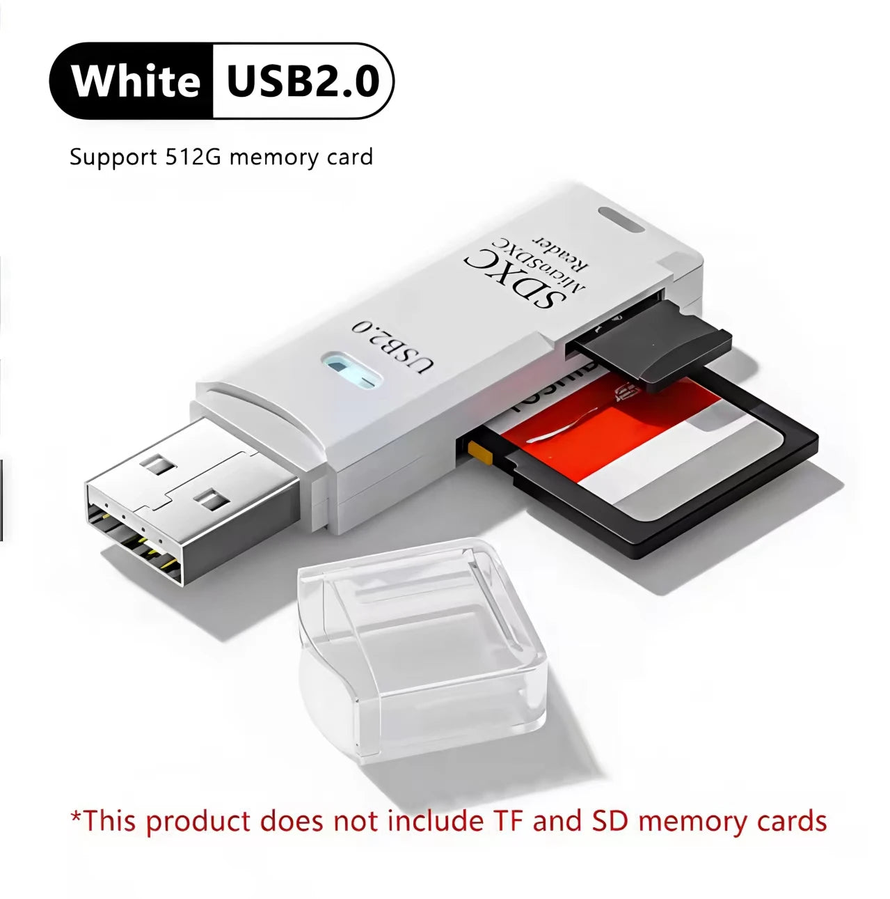 USB 3.0 2-in-1 Micro SD (TF) & SD Card Reader - High-Speed USB Adapter for PC Laptop