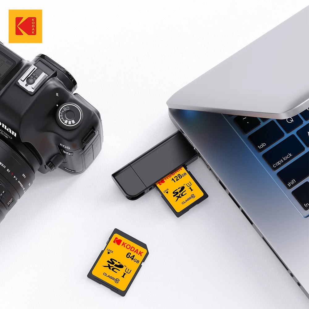 SDXC Memory Card 32GB 64GB 128GB - Class 10 U1 V30 High-Speed SD Card for DSLR & 4K Video