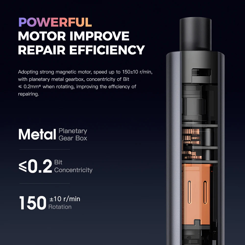57-in-1 Rechargeable Precision Electric Screwdriver Set – Cordless Mini Magnetic Bits Kit for Phone, Laptop & Mobile Repair