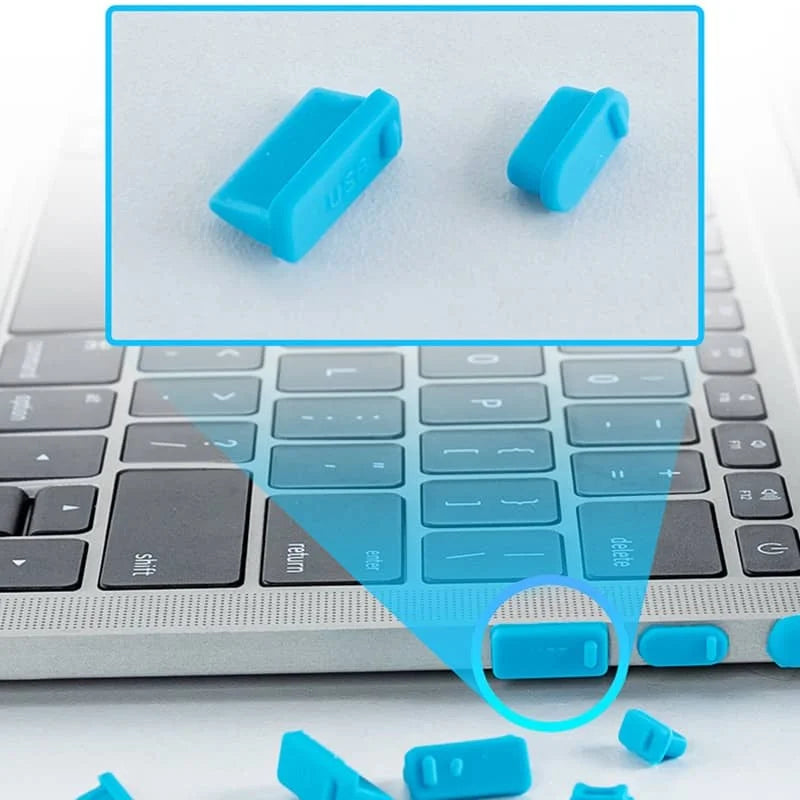 16-Piece Universal Silicone Dustproof Plugs for Laptop & Notebook Ports, USB Port Protectors