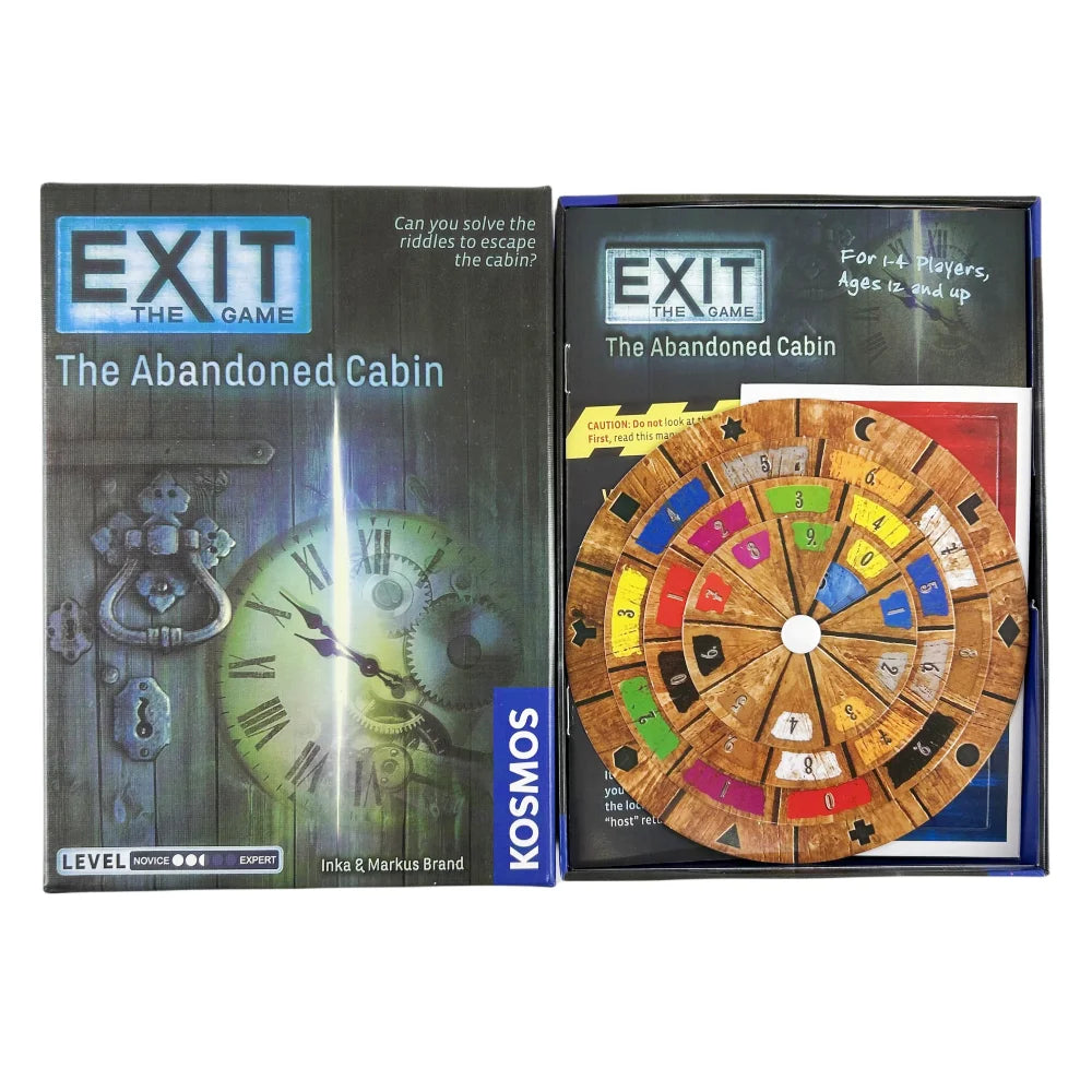 Escape Room Card Game Decks – The Abandoned Cabin, Haunted Roller Coaster, Dead Man on the Orient Express, House of Riddles