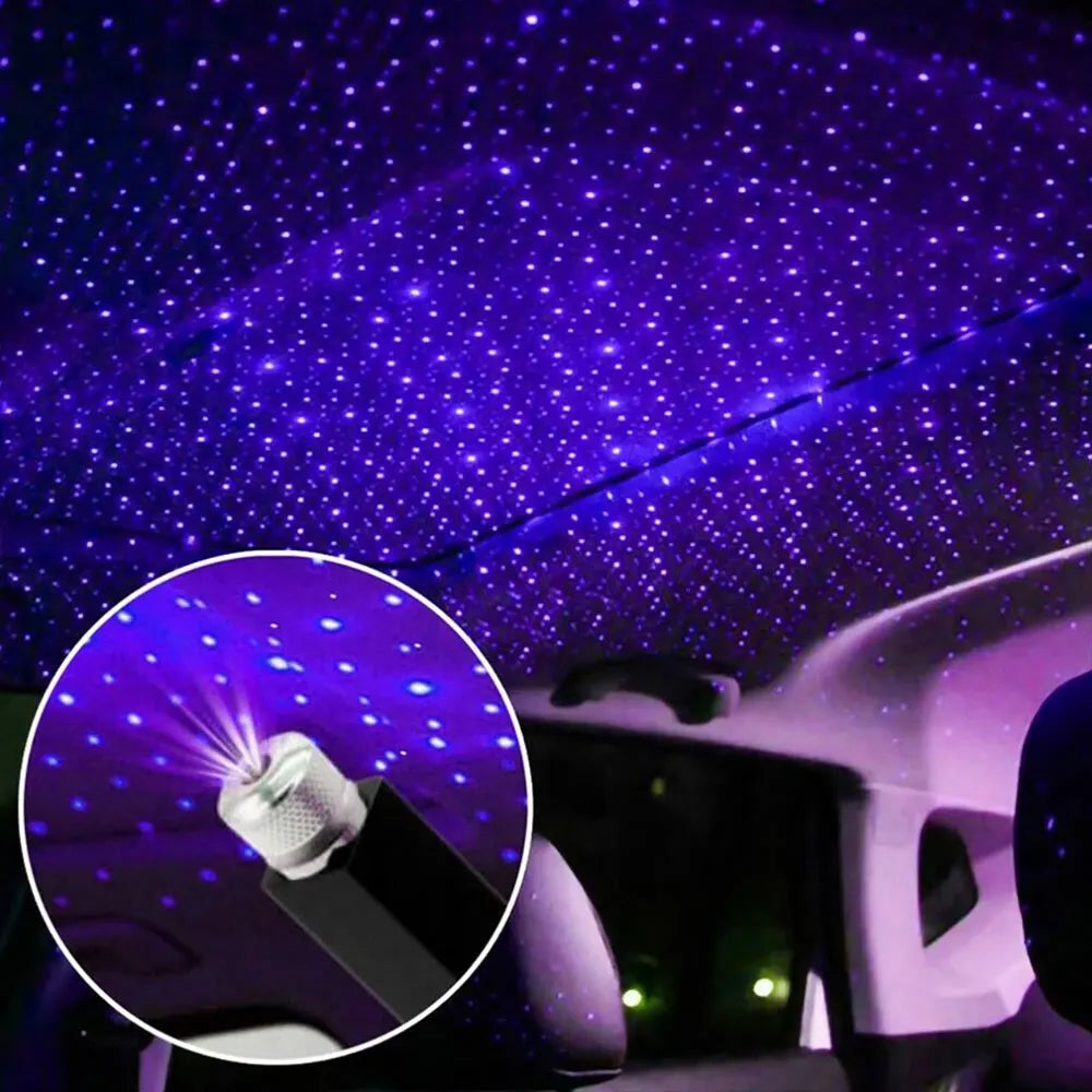 USB Powered LED Laser Starry Sky Projector Lamp for Car & Room Ceiling 5V