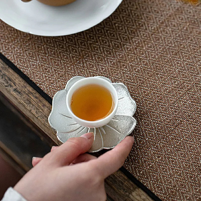 Metal Drink Coaster — Modern Round Table Coaster for Cups & Glasses