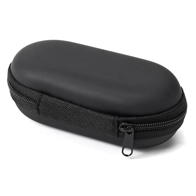 Hard Shell Earphone Case – Shockproof Waterproof Zippered Earbud Carrying Pouch, Universal for In-Ear