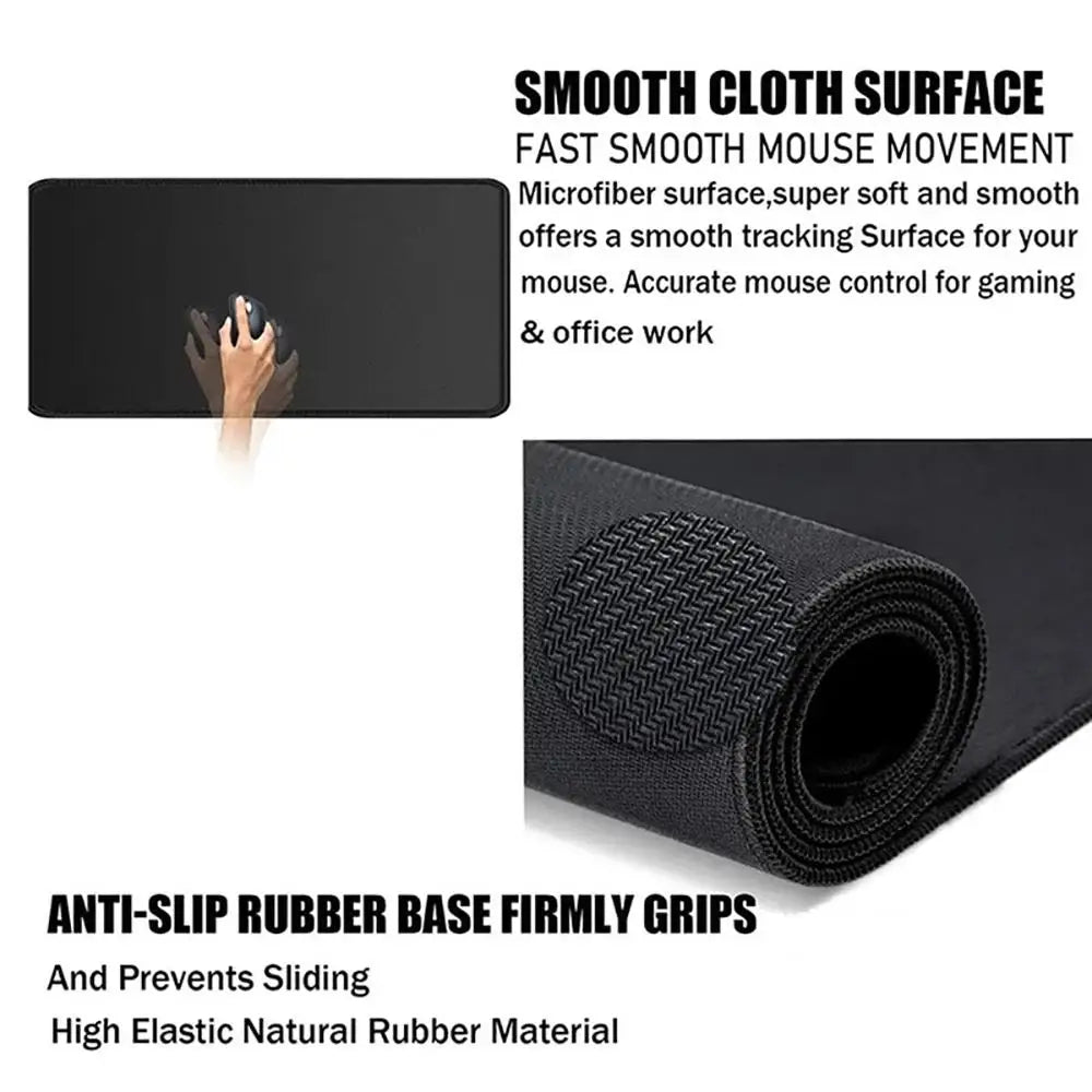 Gaming Mouse Pad — Locking Edge Love Calligraphy Desk Mat, Speed Microfiber Surface, Non-Slip Rubber Base, 2–5mm (0.08–0.20 in)