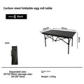 Portable Folding Camping Table and Chairs Set Egg Roll Picnic Table for Outdoor, Beach and Tailgating