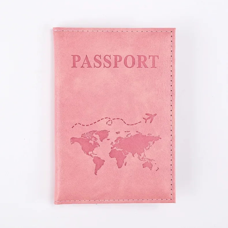 PU Leather Passport Holder Wallet – Travel Passport Cover & Card Case for Women and Men