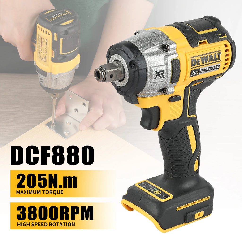 Brushless Cordless Drill Combo Kit with Lithium Battery — Household Tool Set