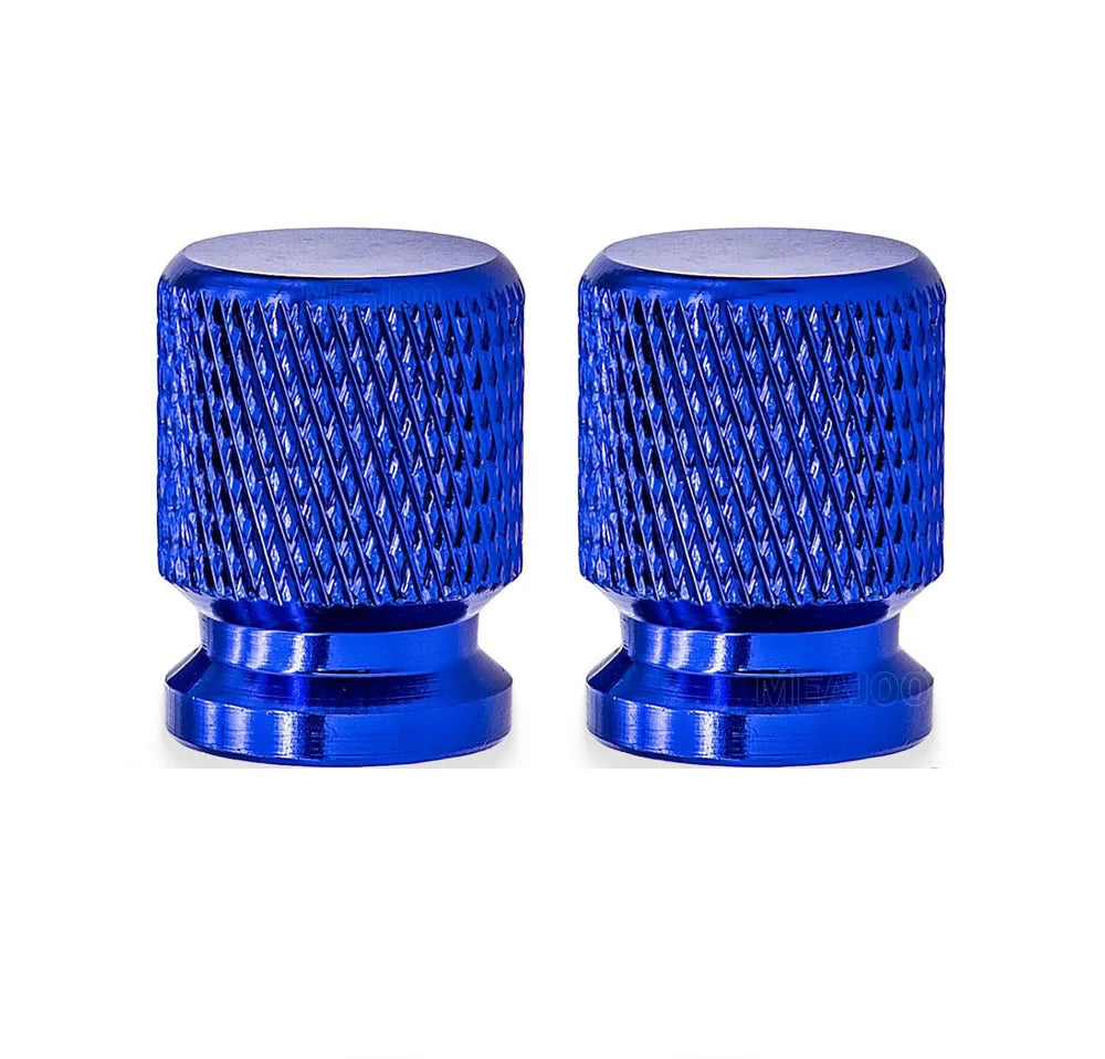 Aluminum Tire Valve Stem Caps 16 x 12mm (0.63 x 0.47 in) Universal 8mm Thread - Metal Valve Caps for Car Bike SUV Truck