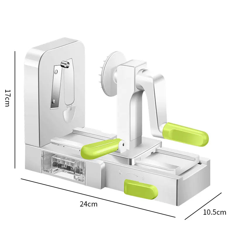 5-Blade Vegetable Spiralizer and Mandoline Slicer with Suction Base, Zucchini Noodle Maker for Veggie Noodles and Curly Fries