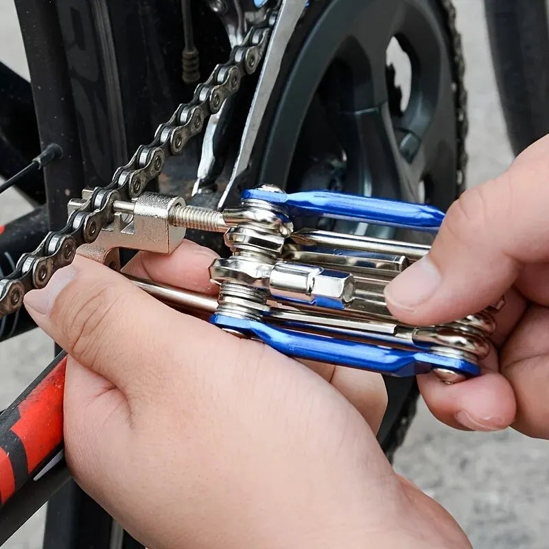 11-in-1 Portable Bicycle Multi-Tool Kit for Bike Repair & Cycling
