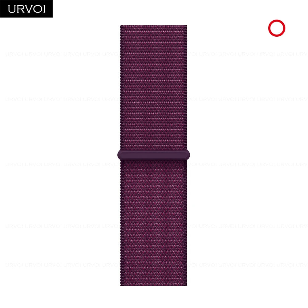 Nylon Sport Loop Band for Apple Watch — Breathable Hook & Loop Fastener — Fits 42/44/45/46/49mm